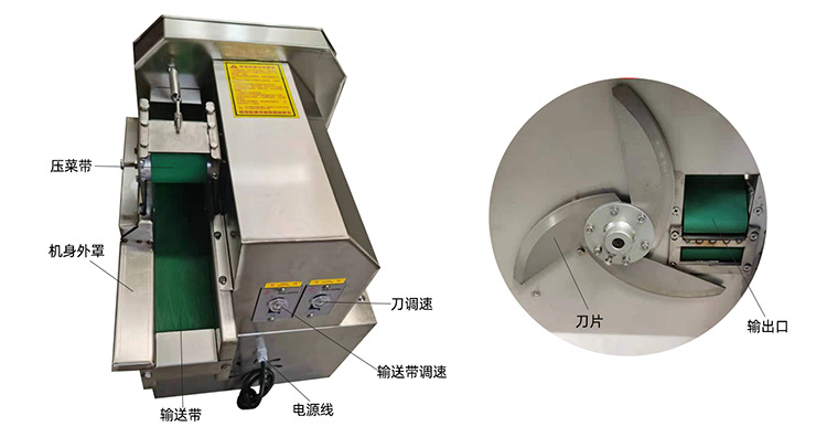 切菜机剖析图详情