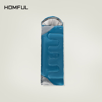 HOMFUL Haofeng sleeping bag adult outdoor camping thickened warm adult down indoor cold-proof single Portable