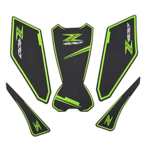 Apply Kawasaki Z400 modified fuel tank protective side anti - slip fishbone patch personality body decoration to scrape