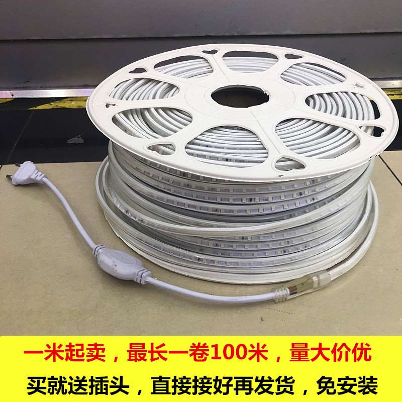 红绿蓝吊顶超细客厅楼梯其它s贴片7.36W/M220V02年高亮灯带防水 Изображение 1 红绿蓝吊顶超细客厅楼梯其它s贴片7.36W/M220V02年高亮灯带防水 Изображение 1