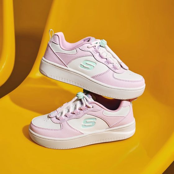 Skechers new girls' big shoes magnet buckle children's breathable low top white shoes 319499L
Skechers new girls' big shoes magnet buckle children's breathable low top white shoes 319499L