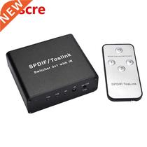 Digital Audio Optical Fiber Switcher in 1 Out SPDIF Optica