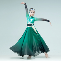 New Childrens National Dance Show Costume Mongolian Performance Dress Swing Exam Dress Female Customized