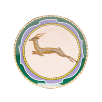 Double J Unisex Doe Pattern Mosaic Ceramic Plate (13cm) Faqi