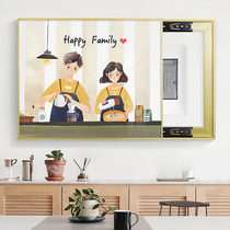 Electric meter box decorative painting non-perforated character kitchen Nordic creative distribution box blocking box electric gate restaurant empty box