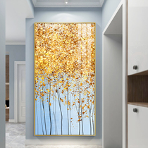 Home entrance porch decorative painting modern simple fortune tree corridor background hanging painting corridor end living room light luxury wall painting
