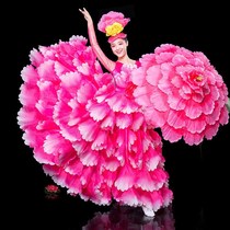 New Sheng Flower Opening Dance Opening Dance Grand Pendulum Skirt out to Atmosphere Dancing Dresses Song Companion Dancer Dress long dress