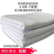 White cloth photo background Bins hanging cloth shadow dance projection curtain cloth graffiti canvas polyester cloth pure white fabric