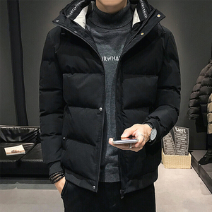 棉衣男士冬季羽绒棉服潮牌外套加厚短款连帽百搭休闲工装保暖棉袄