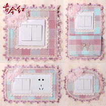 Switch Rims Trim Home Protective Sleeves Modern Minima Socket Trim frame shielded Creative personality Wall stickers