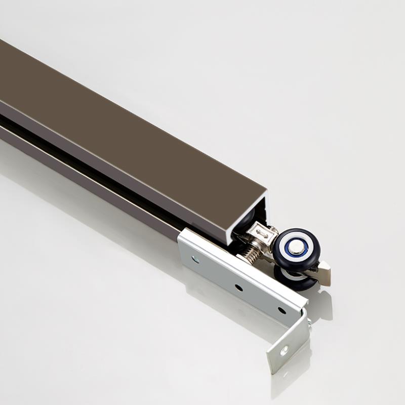 折叠移门轨道滑道实木玻璃门推拉门滑轨滑轮门吊轮吊滑