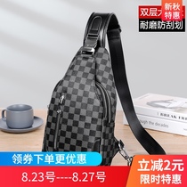 Tide brand chest bag mens 2021 new shoulder messenger bag mens bag oblique chest backpack summer small satchel