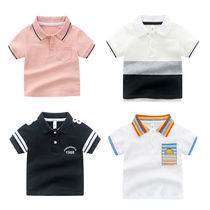 Boy t-shirt 2020 new foreign air childrens shirt pure cotton summer boy clothing 3 children summer clothes male baby short sleeves