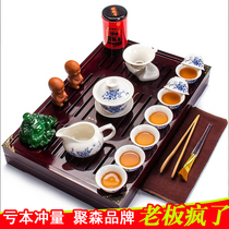Utifu Tea Suit Home Whole Set Special Price Ceramic Purple Sand Kongfu Tea Set Solid Wood Tea Tray Tea Table Tea Table