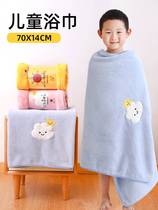 Childrens bath towel thick than gauze pure water-absorbing towel baby boy and woman autumn and winter ultra-soft coral velvet household large child