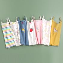 Pure Cotton Summer Children's Vest Girl Baby Hanging with a new coat of small cotton under the bottom shirt in the foreign Korean version