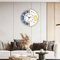 Nordic living room home wall clock modern simple creative Net Red Watch art fashion atmospheric clock hanging wall mute