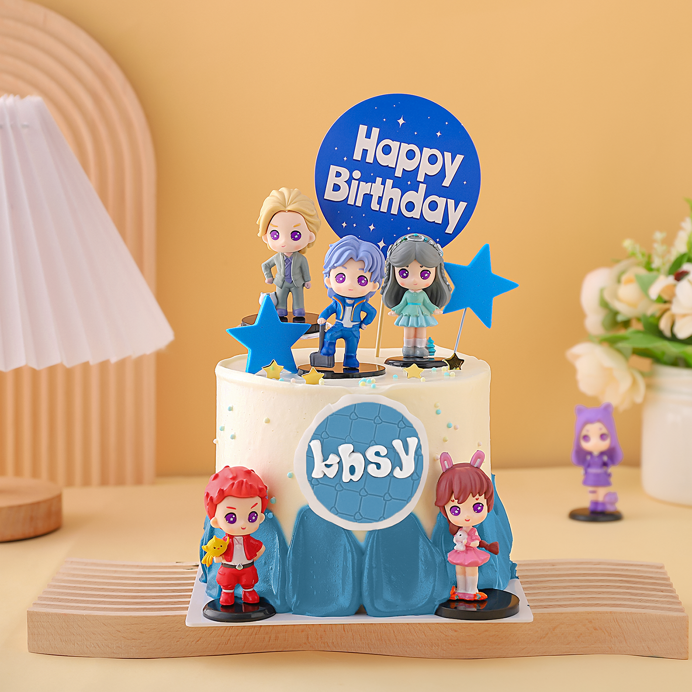 斗罗大陆唐三小舞史莱克蛋糕装饰