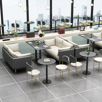 Net red milk tea shop table and chairs Café Café Sofa Seat West Restaurant Catering Clear Wine Bar SWEET SHOP BUSINESS COMBINATION