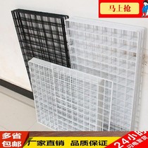 Wrought iron mesh rack Trinkets hanging wall Iron mesh rack grid display rack Snack rack Small commodity display rack Multi-function