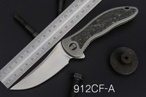 WE KNIFE 912 portable high hardness EDC titanium alloy carbon fiber one handle M390 folding KNIFE