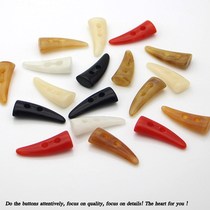 Resin horn button sweater button childrens clothes sweater button small horn button coat clothes button