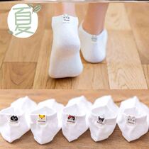 Spring socks women's 2021 new ins tide thin not closed spring autumn spring and summer fashion cute Japanese breathable mood