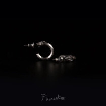 fluxeeker | boundless TRIPLEX pure silver gold snake earrings