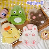 Teenage Girl Hearts Cute Cartoon Plush Water Infused Hot Water Bags Warm Hands Bao Women Winter Portable Dunk Hot Compress Warm Water Bag