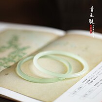 Jade bracelet female young section small fine strips of young lady small beauty strips of jade medullary agate with ancient wind literary bracelets