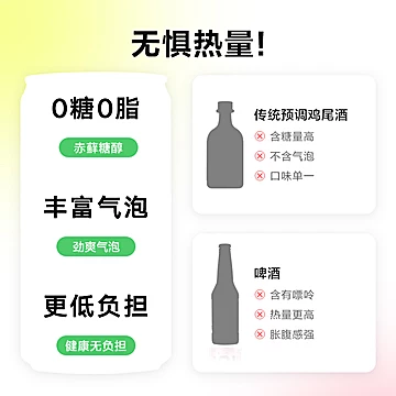 十点一刻苏打气泡酒0糖0脂果酒微醺[54元优惠券]-寻折猪