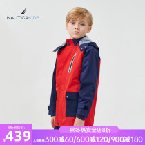 NAUTICA KIDS notika childrens coat 2021 autumn season new windproof charge long tide