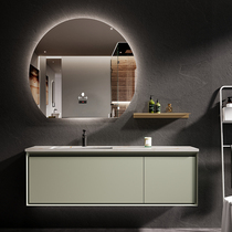 Designer custom light luxury Rock board bathroom cabinet combination simple toilet wash sink sink sink cabinet