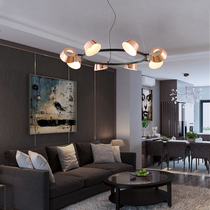 Extravagant Nordic Postmodern Minimalist Villa Minimalist Atmosphere Living-room Chandelier Bedroom Restaurant Art Light Lavish Lamps