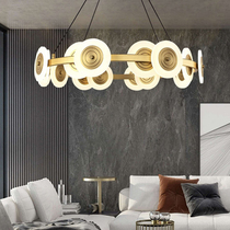 Lavish rear modern living room bedroom dining room Nordic aluminium alloy lamp minimalist minimalist American two-use type chandelier