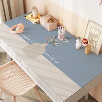 Leather silicone desk pad writing desk desktop pad ins wind student children learning waterproof and oil-proof coffee table special