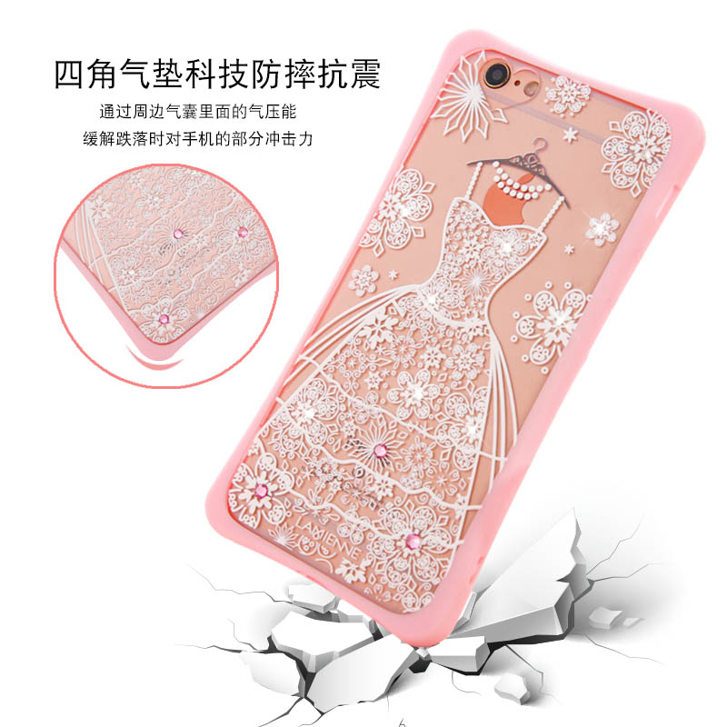 苹果6/6plus手机壳 iphone6s4.7 新款全包硅胶防摔软女钻六保护套产品展示图1