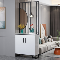 Light luxury entrance hall shoe cabinet screen integrated hall cabinet living room entrance decoration storage Changhong glass partition cabinet