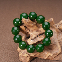 Russian Hetian Jade Jasper bracelet beads men 18mm natural authentic old material bracelet original stone jade jewelry