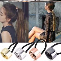 High ponytail anti-sagging artifact fixed hair ring headdress lazy hair buckle Korean version of the hair pad on the head of the world hair accessories