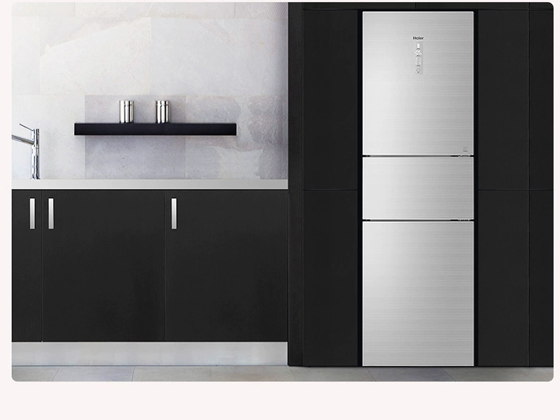 Haier hàng đầu cửa hàng gia dụng Tủ lạnh nhỏ ba cửa tiết kiệm năng lượng 235 lít L chuyển đổi tần số làm mát bằng không khí ngăn khô và ướt không đóng băng - Tủ lạnh