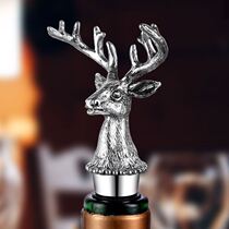 Bottle cap Round universal deer head Holy deer wild grid red wine practical wine stopper Creative stopper Wine stopper Household