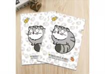 Snow Leopard Rabbit Mantle Cartoon Photo L-shaped Information Booklet PP Single Page Folder Stationery (10pcs per pack)
