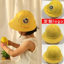 Custom Logo Elementary School Kids Small Yellow Hat Traffic Light Safety Helmet Duck Tongue Cap Baseball Cap Elementary School Kids Special Safety Helmet