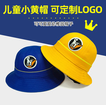 Primary school children hat custom logos print children baseball cap group cap male and female duck tongue cap bookable small yellow hat