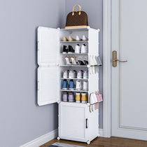 Corner Shoe Cabinet High Standing Small Family of Venetian Venetian About modern narrow Doorway Home Shoe Rack Door Hall Cabinet White