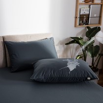 Waterproof anti-mite pillow protective cover solid color simple pillowcase hotel anti-saliva water head oil 48 × 4cm pillowcase