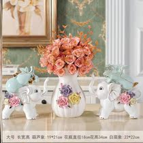 Elephant Pendulum with Fortune Feng Shui Elephant a pair of liquor cabinet Decorations Home Living Room Genguan Jo Relocation Creative Wedding Gifts