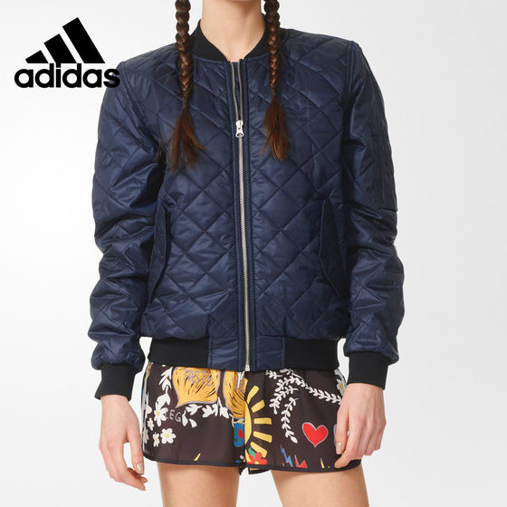 Adidas/Adidas authentic spring new women's leisure warm sports cotton coat AY4754 Adidas/Adidas authentic spring new women's leisure warm sports cotton coat AY4754