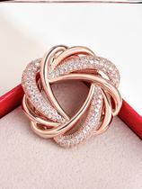 Silk towel buckle multifunctional new temperament scarf suit pin corner knot decorative buckle winter accessories brooch women